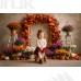 Tło fotograficzne „Jesienny łuk pełen kwiatów” | J_272 Tło fotograficzne „Jesienny łuk pełen kwiatów” | J_272